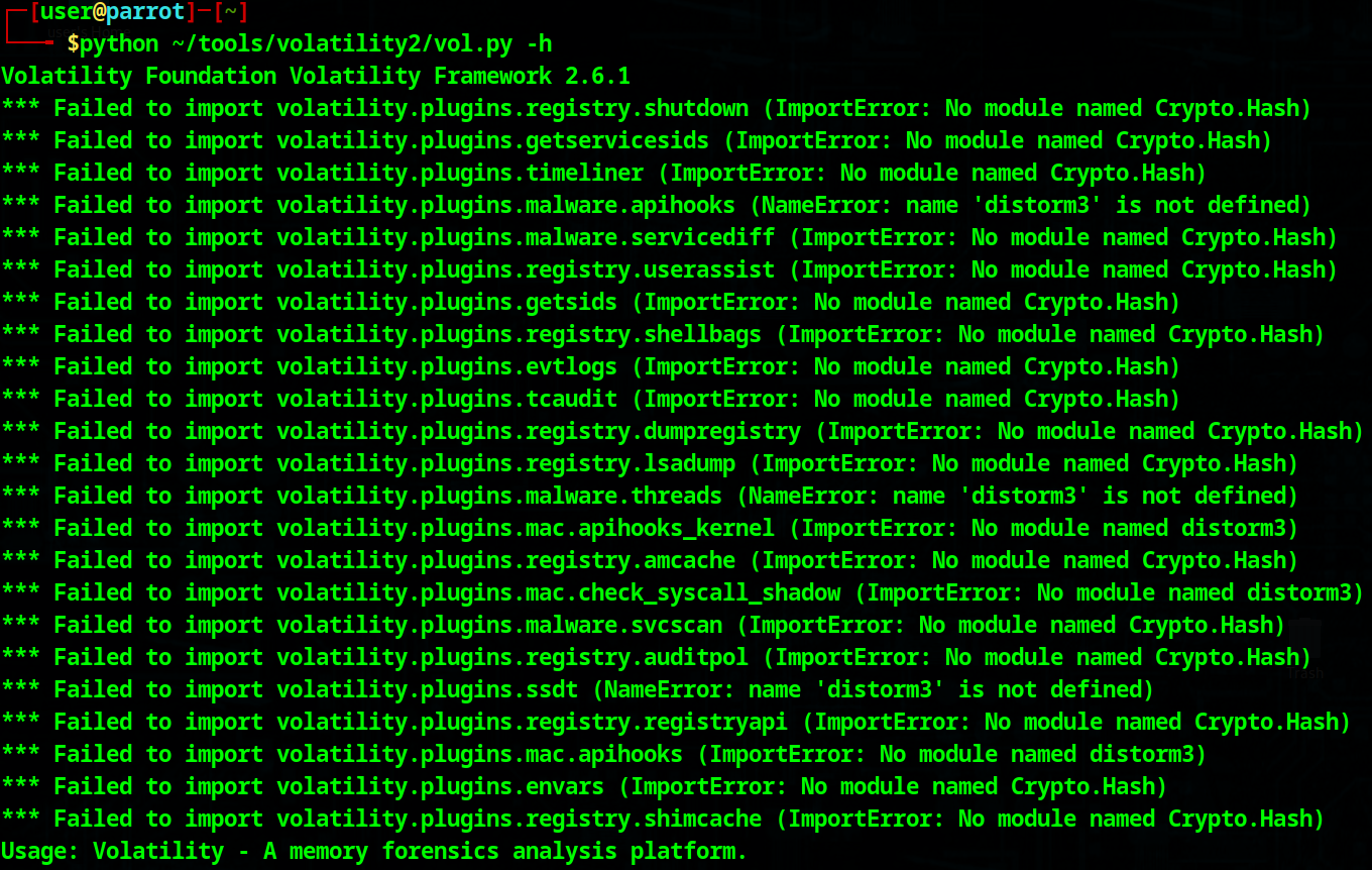 Volatility2 installation